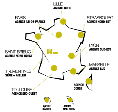 Implantation des agences campanaire Implantation des agences campanaire